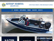 Tablet Screenshot of kitsapmarina.com